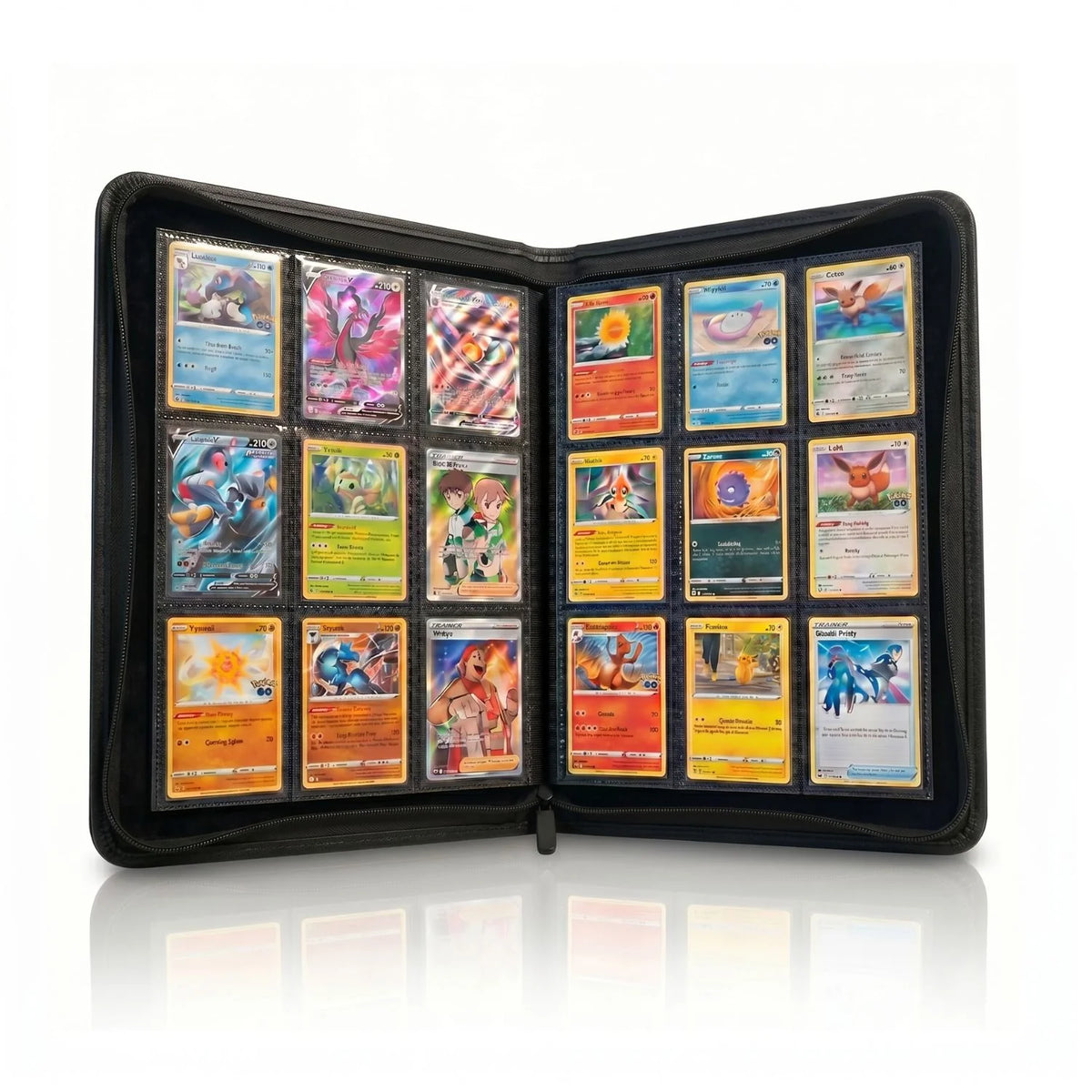 EVORETRO 9-Pocket Zip-Up Trading Card Zipper Binder