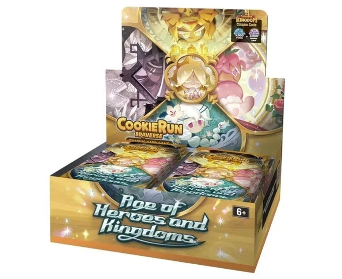CookieRun TCG Set 2 Age of Heroes and Kingdoms Booster Display