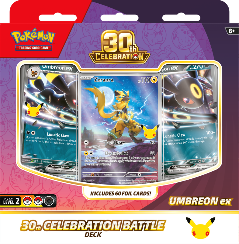 POKEMON 30TH CELEBRATION BATTLE DECKS