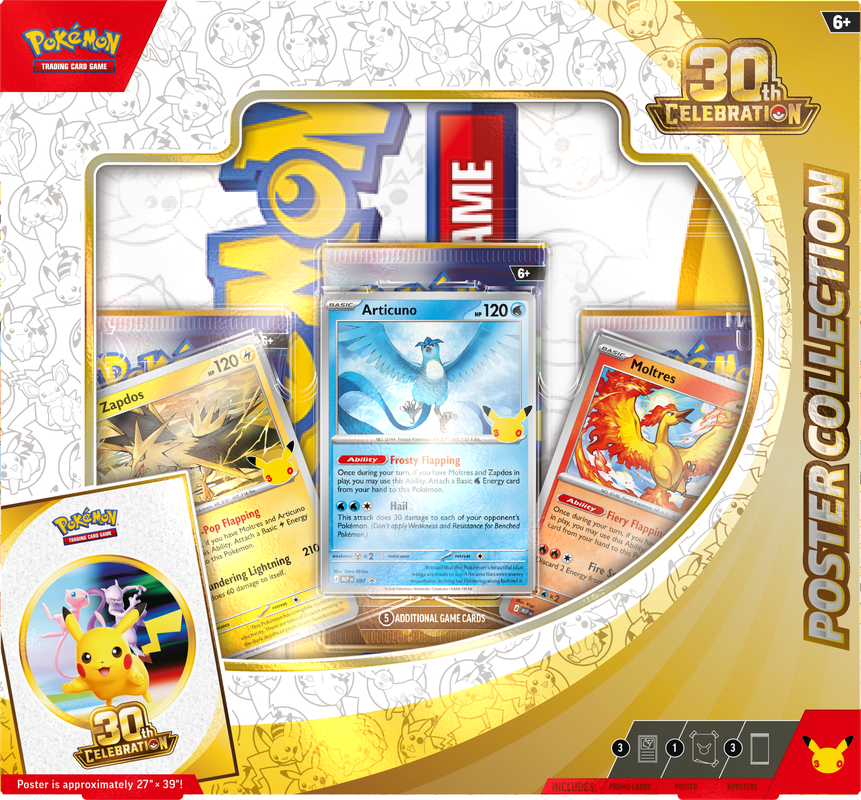 POKEMON 30TH CELEBRATION POSTER COLLECTION