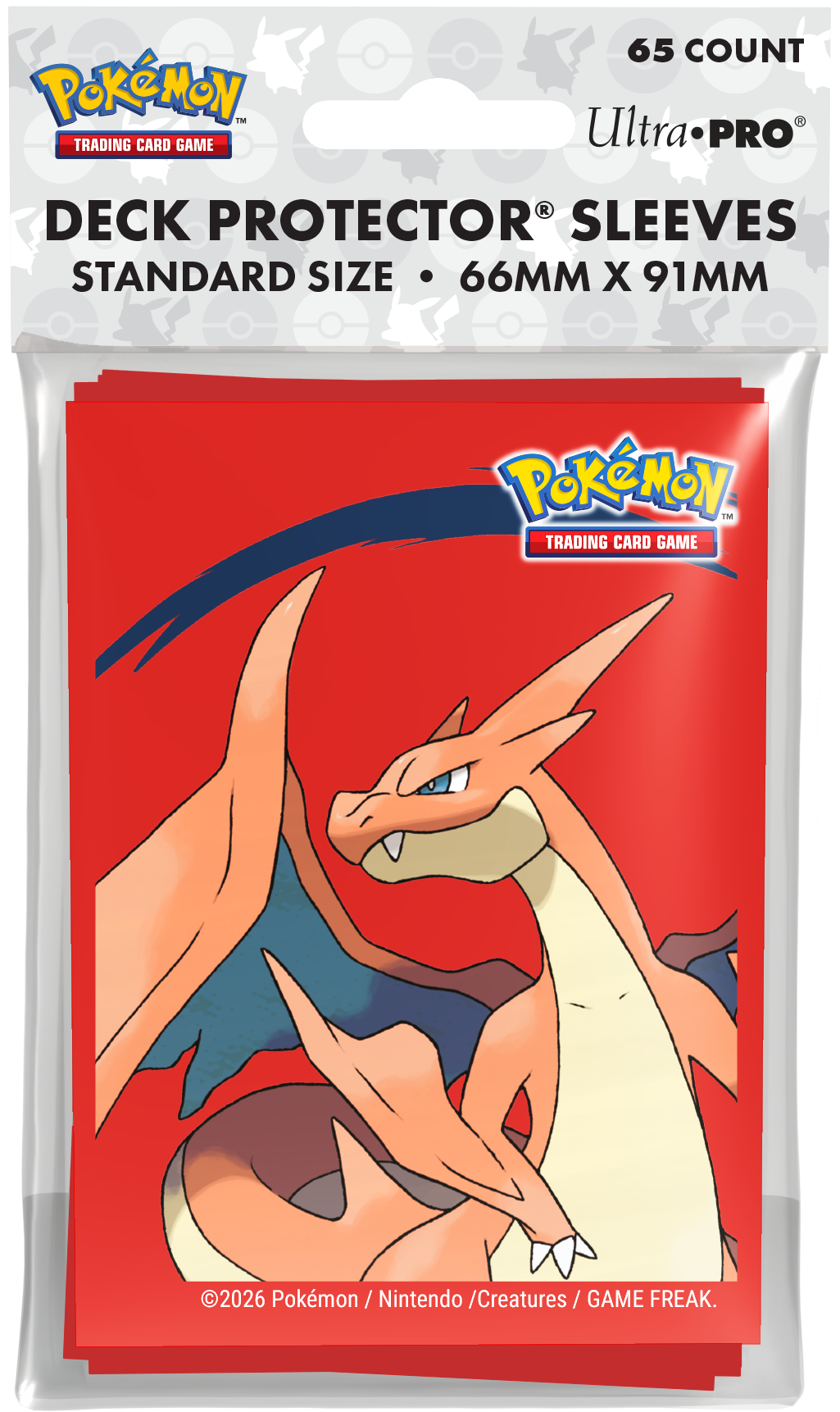 UP D-PRO POKEMON MEGA CHARIZARD X & Y SLEEVES 65CT