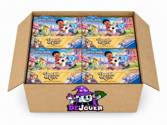 ** PRE - COMMANDES **DISNEY LORCANA SET 14 HYPERIA CITY BOOSTER BOX ( CASE )