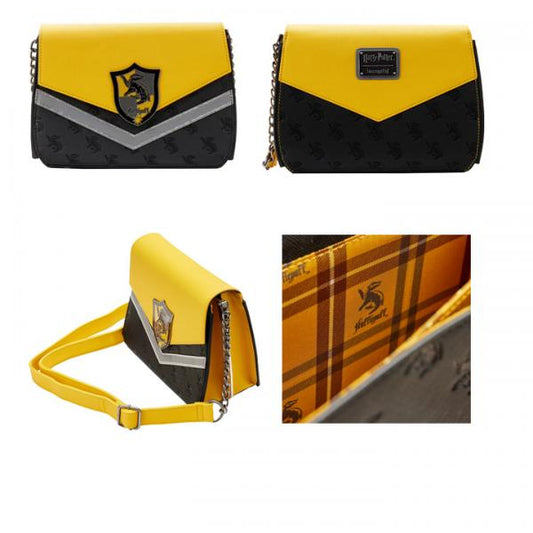 Loungefly Harry Potter Hufflepuff Chain Strap Crossbody Bag