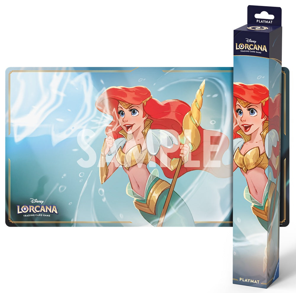 DISNEY LORCANA PLAYMAT SET 11 ARIEL, SONIC WARRIOR