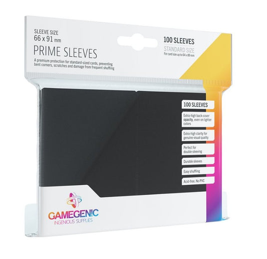 Gamegenic: Prime Sleeves: Black (100)