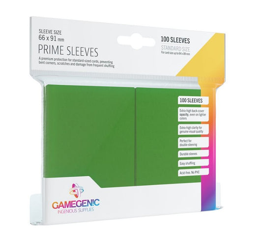 Gamegenic: Prime Sleeves: Green (100)