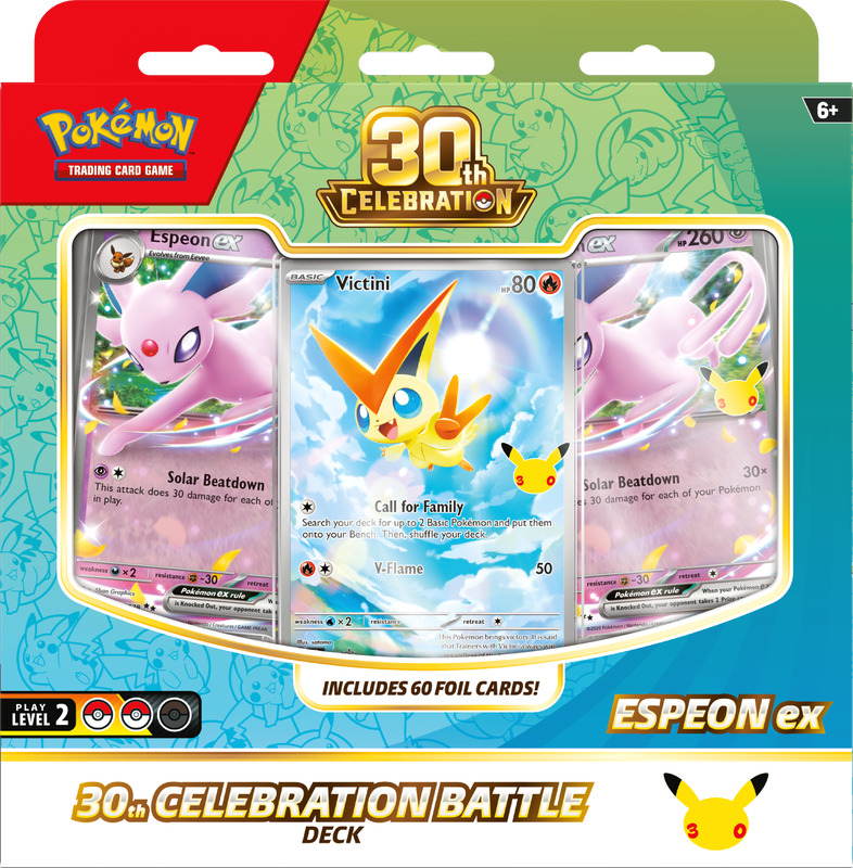 POKEMON 30TH CELEBRATION BATTLE DECKS