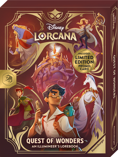 DISNEY LORCANA QUEST OF WONDERS AN ILLUMINEER’S LOREBOOK