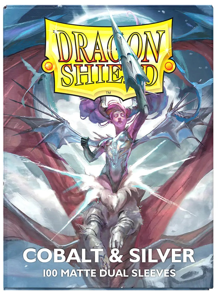 DRAGON SHIELD SLEEVES COBALT/SILVER
