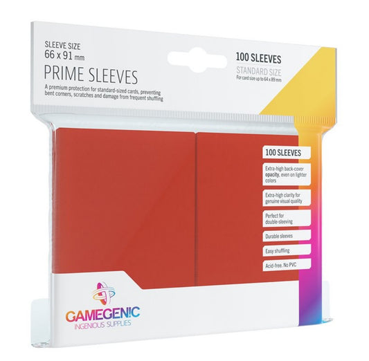 Gamegenic: Prime Sleeves: Red (100)