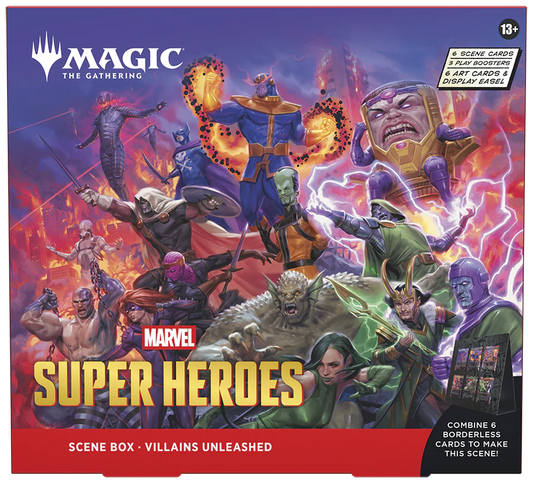MTG MARVEL SUPER HEROES SCENE BOXES VILLANS UNLEASHED